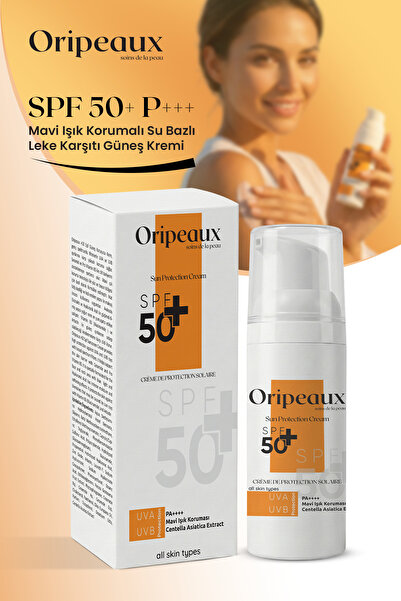 Oripeaux SPF 50+ P+++ Mavi Işık Korumalı Su Bazlı Leke Karşıtı Güneş Kremi UV...