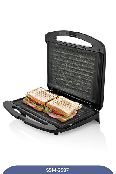 Sinbo Tost Makinesi SSM-2587 750 W Teflon Yüzey ile Yapışmaz ve Kolay Temizle...