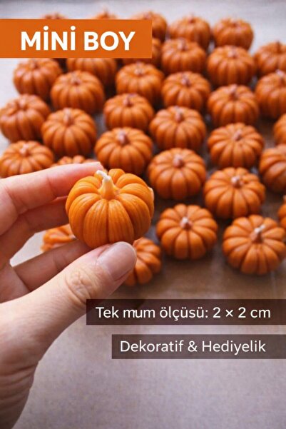 LUMİNA Dekoratif Mini Cadılar Bayramı Hediyelik Bal Kabağı/buhurdanlık Soya M...