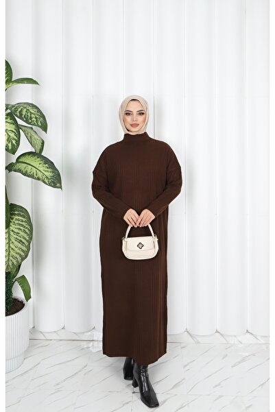 NİSUM MODA FITTED KNIT DRESS