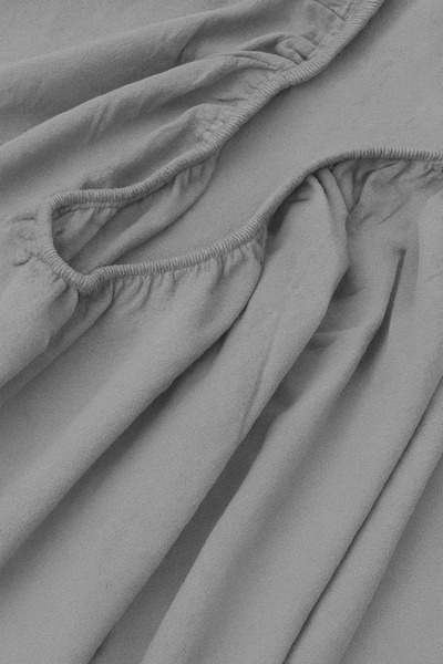 COTENCONCEPT 2-Piece 180x200 Cm Plain Cotton Double King Size Elastic Fitted ...