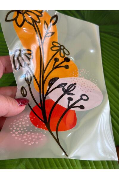 Gönülden Tasarım Imprimare cu transfer de flori colorate, care se lipesc cu f...