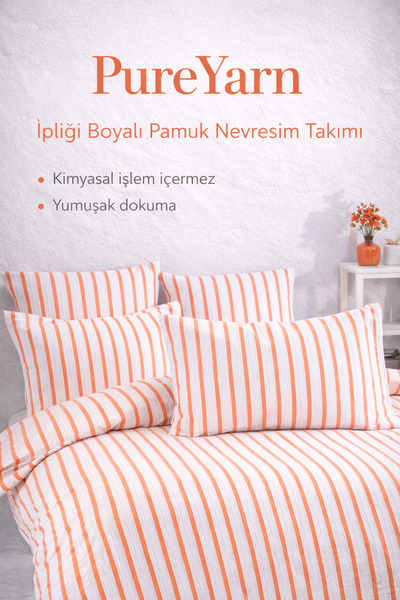 NazeninHome Pureyarn Yarn-Dyed Natural Wrinkled Duvet Cover Set Single Set 10...