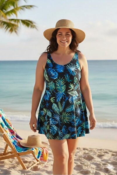 elma abone LARGE SIZE DRESS SWIMSUIT