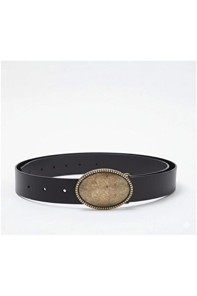 MODAM HİFA Antik Tokalı Kovboy Kemer Pantolon Kemeri Elbise Kemeri Gömlek Kem...