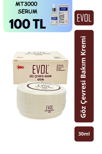 EVOL Kozmetik Göz Çevresi Bakım Kremi SPF +30 30ml