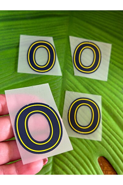 Gönülden Tasarım 4 komada peglanog slova O za transfer štampanje Arma 5x4 cm ...