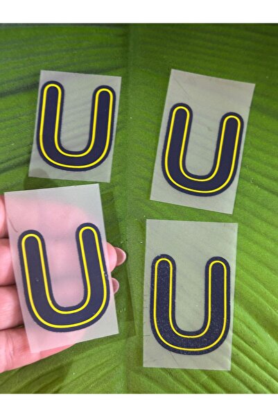 Gönülden Tasarım 4 komada peglanog slova U za transfer štampanje Arma 5x4 cm ...