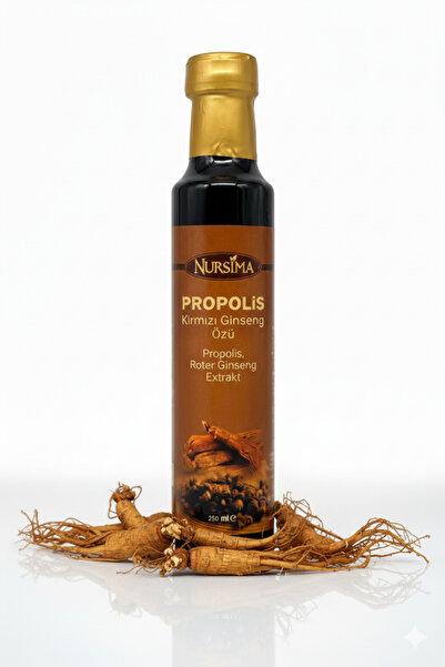 Nursima Propolis ve Kırmızı Ginseng Özü 250 ml Cam Ambalaj