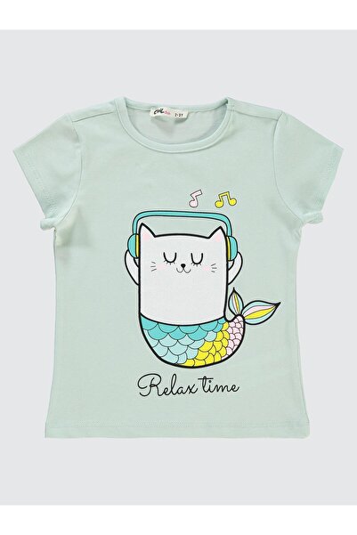 Civil Girls T-Shirt για κορίτσι 2-5 ετών - Σχέδιο φρέσκιας μέντας