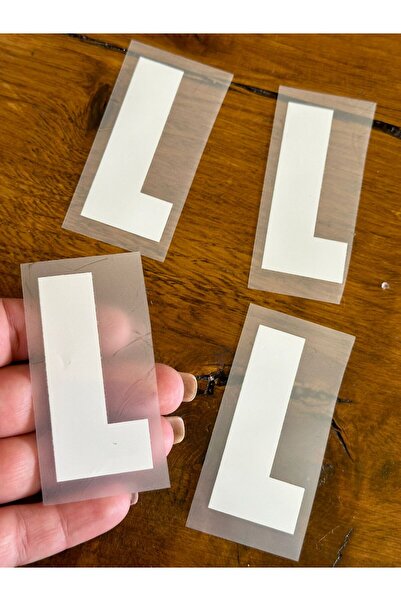 Gönülden Tasarım 4 komada peglanog slova L za transfer štampu Arma 7x2 cm