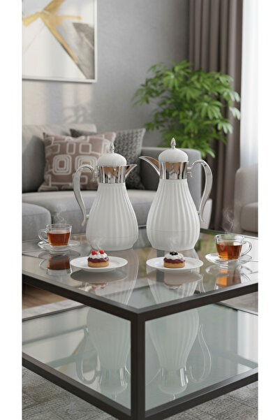 Generic 1 liter/750 ml tea and coffee thermos set