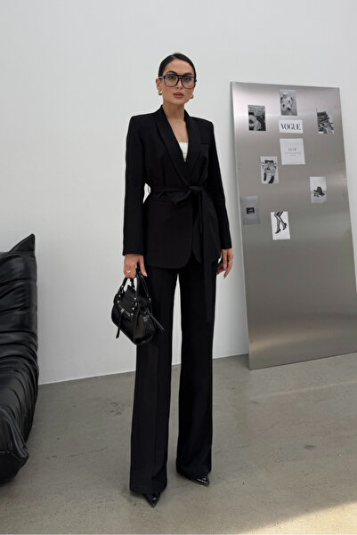 ossons Tie-Up Shawl Lapel Jacket Pants Suit