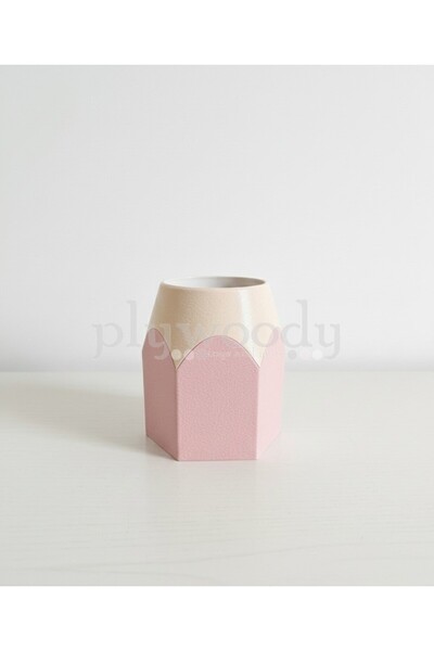 Çocuk Odası Masa Üstü Kalemlik Pembe