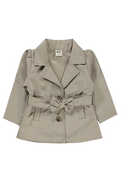 Civil Baby Baby Girl Trench Coat Jacket 6-18 Months - Beige 12-18 Months