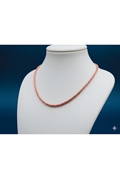 isikaccessories Viking Model Saf Bakır El Yapımı Kolye Zincir 55 Cm