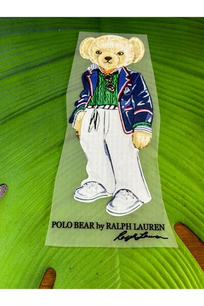 Gönülden Tasarım Ütü İle Yapışan Ayı Transfer Baskı Arma 21x19 Cm