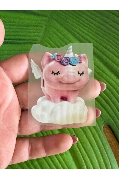 Gönülden Tasarım 6X5 CM Armadura Imprimată Cu Transfer Porc Mic