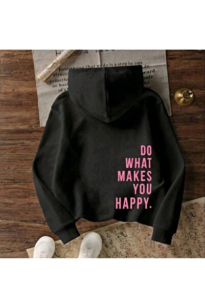 LELVANİ Written Printed Women'S/Men's Unisex Oversized Hooded 3-Thread Sweats...