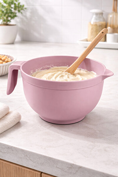 Melkan Home Mikser Kase, Çırpma Kabı, Kulplu Mikser Karıştırma Kabı 3 Litre P...