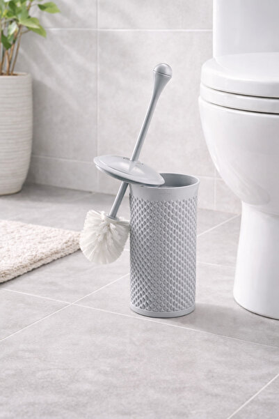 Melkan Home فرشاة مرحاض مع غطاء ومجموعة فرشاة للمرحاض - مجموعة تنظيف حمام أني...