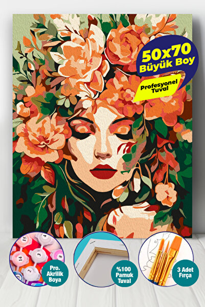 Picasso World Hobby Art Flora'nın Rüyası Sayılarla Boyama 50x70 Cm Numaralı T...