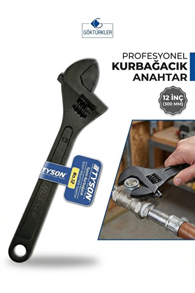 Muhtalif Markalar Tyson Profesyonel Kurbağacık Anahtar No.12 (12 İnç / 300mm)...