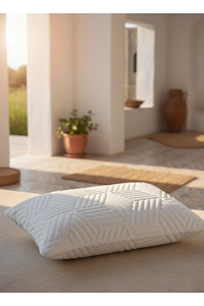Aura Home Pillow Boyun Destekli Ortopedik Yastık Tombul Visco Yastık - 60x40x15