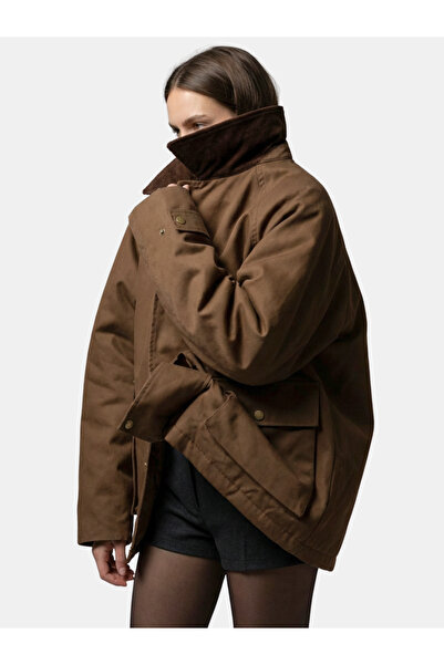 Nelli Studio معطف مخملي بياقة NS012