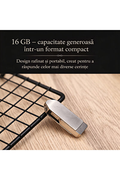 OEM Set de birou elegant cu agenda din piele ecologica, pix metalic si stick USB – perfecta pentru cadou