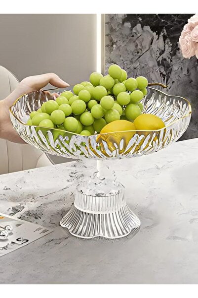 DUNISO Fruit Bowl, Wavy Fruit Bowl, Snack Storage Box,Removable Bottom