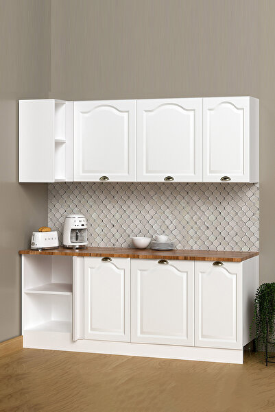 Fly Mobilya 200 CM %100 MDF Greena White Köşe Modülü