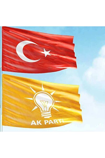 Genel Markalar 70x105cm Alpaka Kumaş Türk Bayrağı + 100x150cm Raşel Kumaş Ak ...