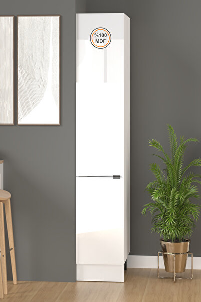 Fly Mobilya 40 cm %100 MDF Efil Boy Dolabı, Kiler Dolabı, Çok Amaçlı Dolap