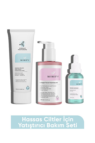 WIWIFY Hassas Ciltler İçin Yatıştırıcı Bakım Seti