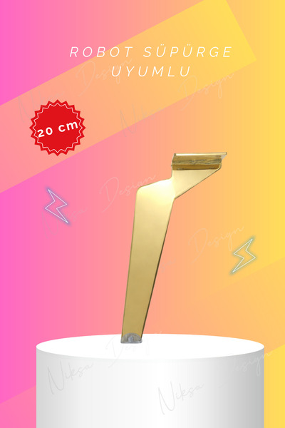 NİKSA METAL TABANCA 20CM METAL AYAK, KOLTUK AYAĞI, TV ÜNİTE AYAĞI, MOBİYA AYA...