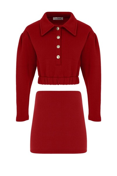 La Sarta Σετ φούστα φούτερ Berry Bliss Bottom Top