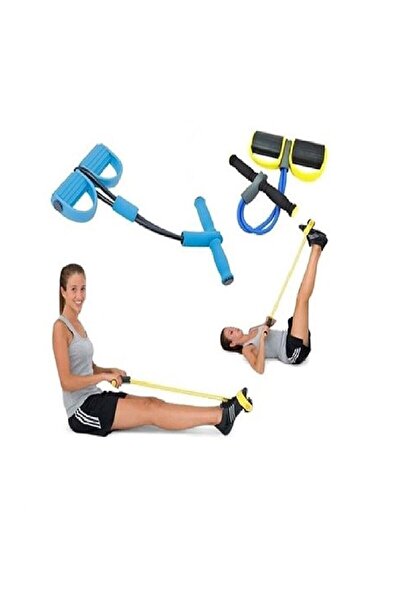pekial Body Trimmer Egzersiz Aleti El Ayak Egzersiz 4'lü Direnç Lastiği Karın Aleti