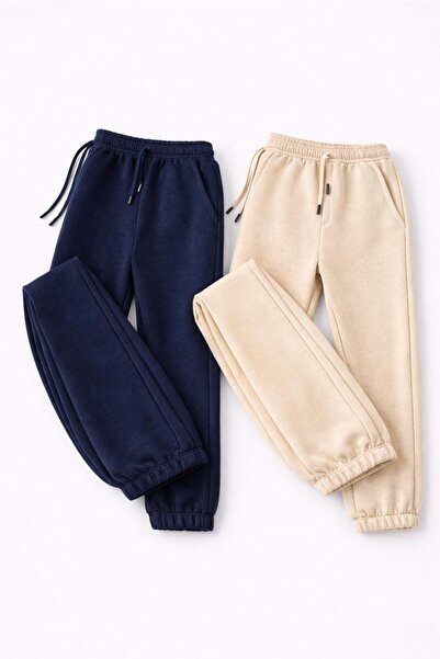 MARKATEM Buy Elastic and Lace-Up Eşortman Altı Joger Pants, 3-Thread Ribbed E...