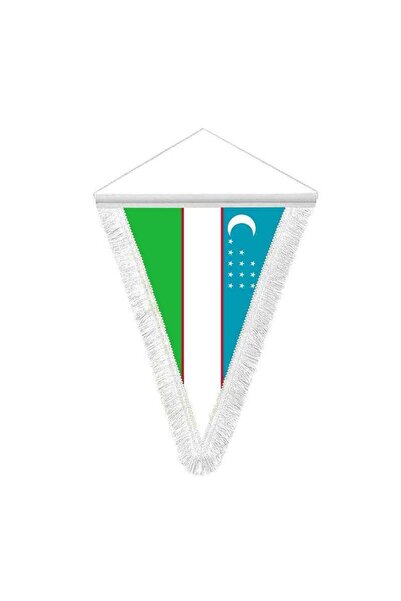Genel Markalar Özbekistan Cumhuriyeti Hatıra Üçgen Flama Bayrak