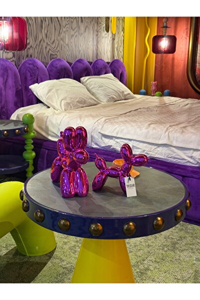 YASAR CONCEPT Balldog Balon Köpek Pembe Set