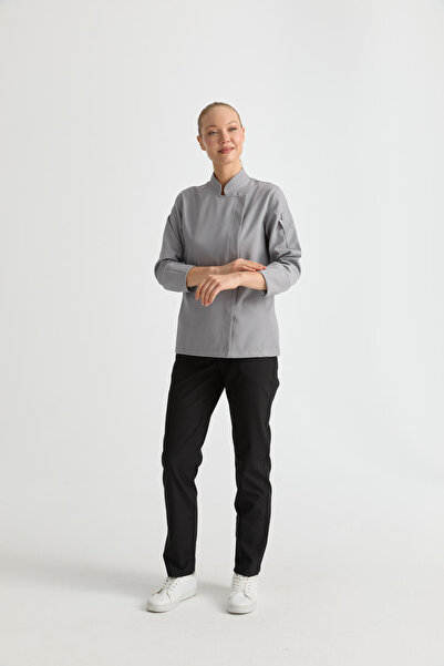 MyChef سترة الشيف زينا ياقة أوركيد ملابس الطهاة النسائية