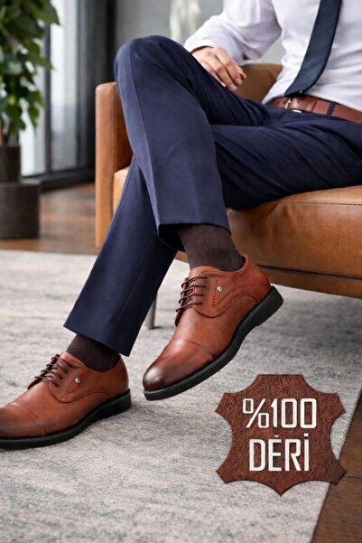 PATRICK CASSA حذاء تابا جلد الكلاسيكي للرجال مريح للاستخدام اليومي وفي المكتب