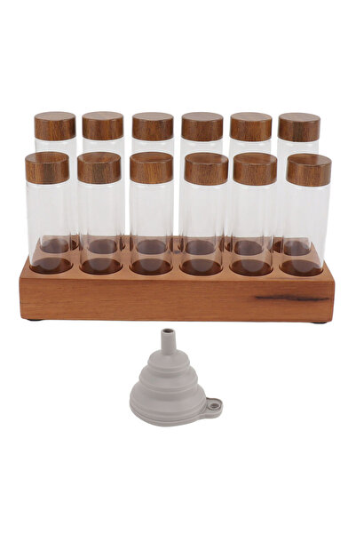 Choice برطمان تخزين حبوب البن ذو 12 فتحة، 6/12 قطعة، مصنوع من الزجاج الشفاف، ...