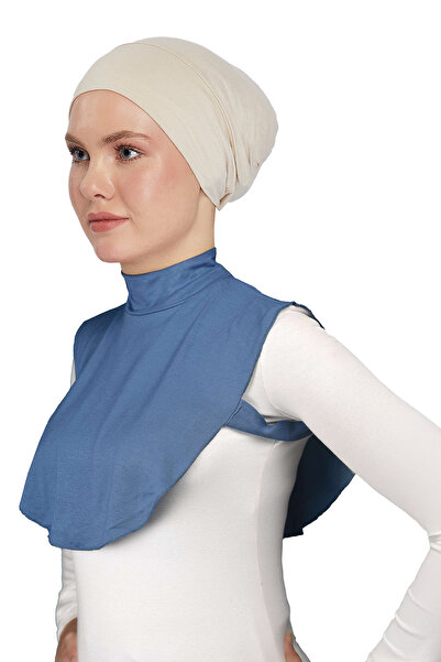 Altobeh Straight Turtleneck Throated Combed Cotton Hijab Neck Collar - Light ...