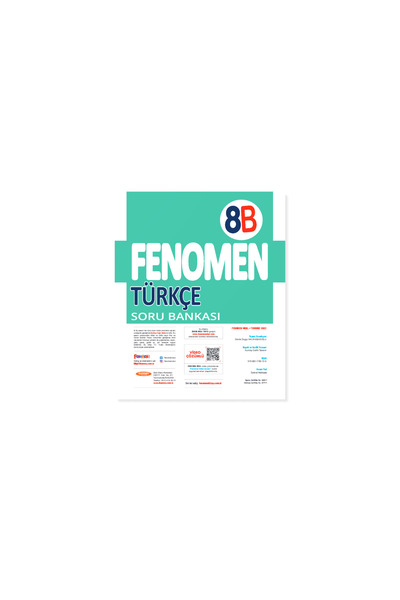 Fenomen Yayıncılık 8. Sınıf Türkçe B Soru Bankası