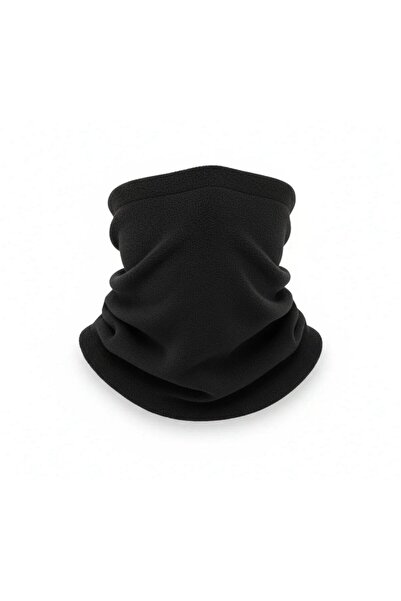 QUOS Anti-Wind Fleece Neck Collar Beanie 2-Pack Green Black