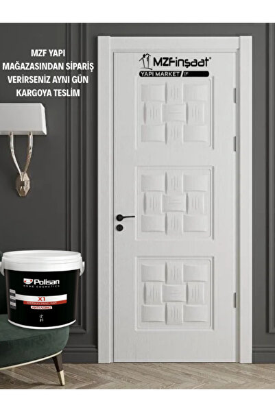 Polisan Panel Kapı Boyası -X1 Amerikan Panel -Beyaz- 0,75Litre -POLİSAN