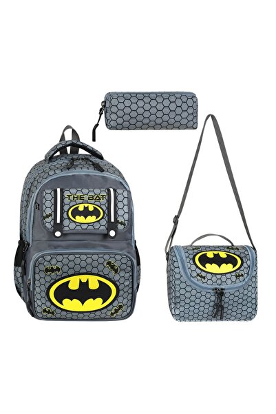 Alanç Gift Rucsac ortopedic pentru băieți, cu model de lux, de culoare gri, p...