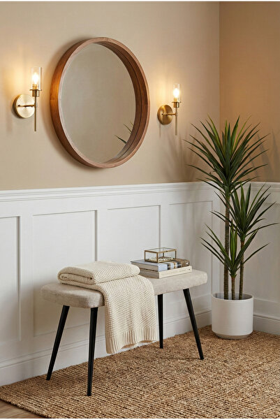 VİLİNZE Eames Ahşap AyakTeddy Mutfak Masası Bankı